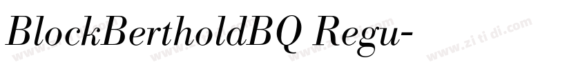 BlockBertholdBQ Regu字体转换 BlockBertholdBQ Regu字体转换